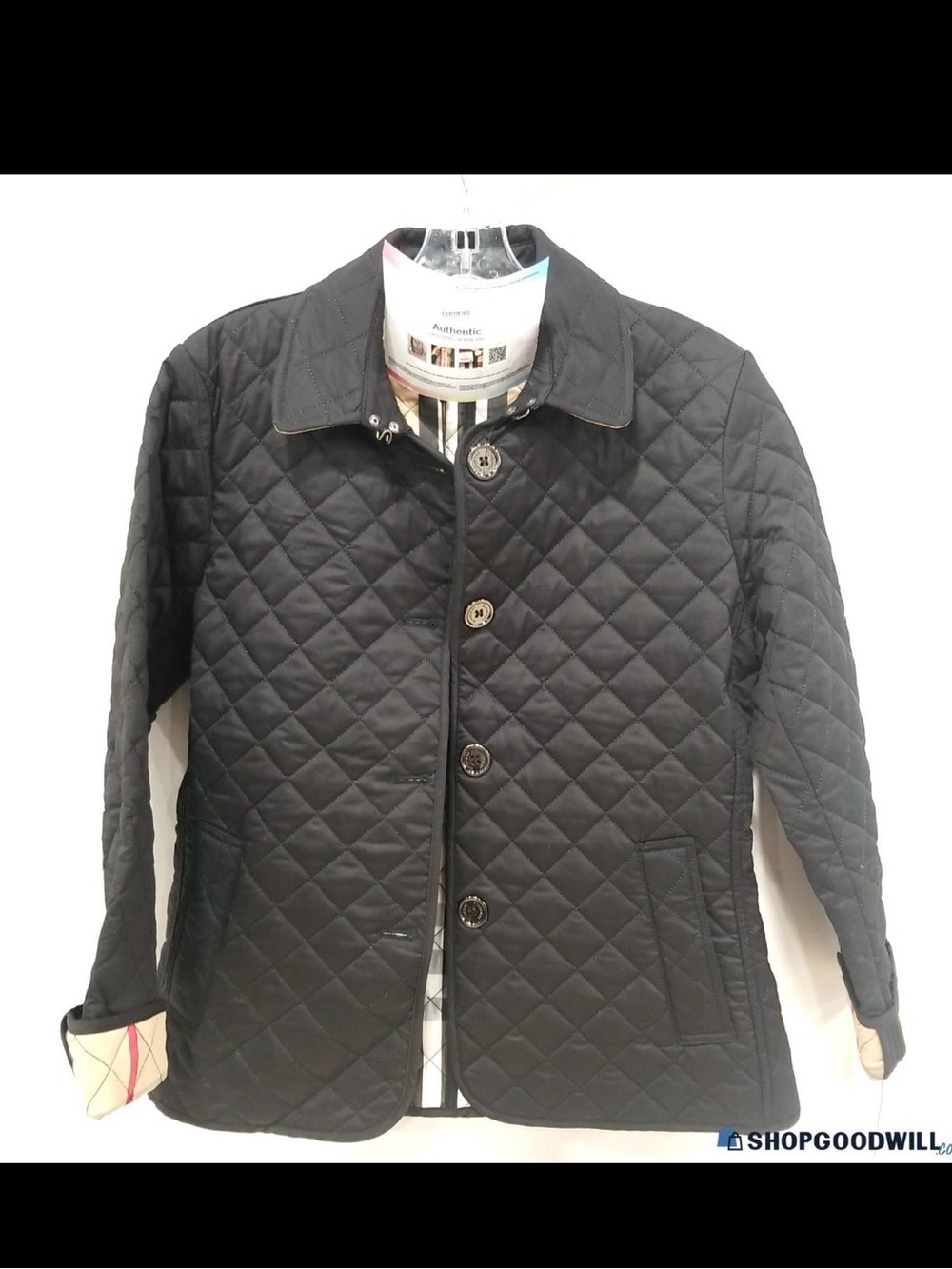 Burberry Black Quilted Utility Jacket